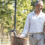 older couple walking